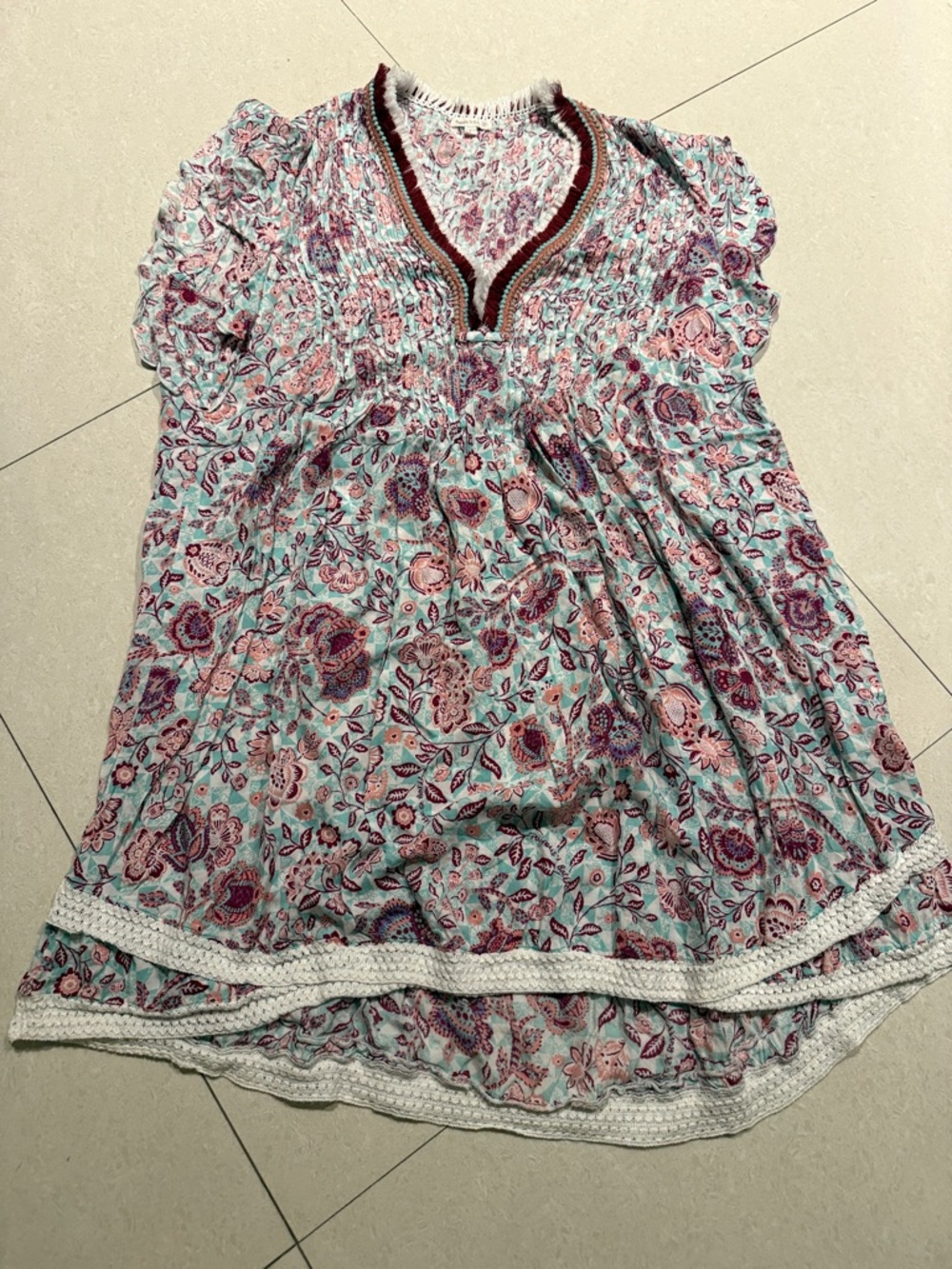 Poulette St Barth Sasha Mini Dress Large